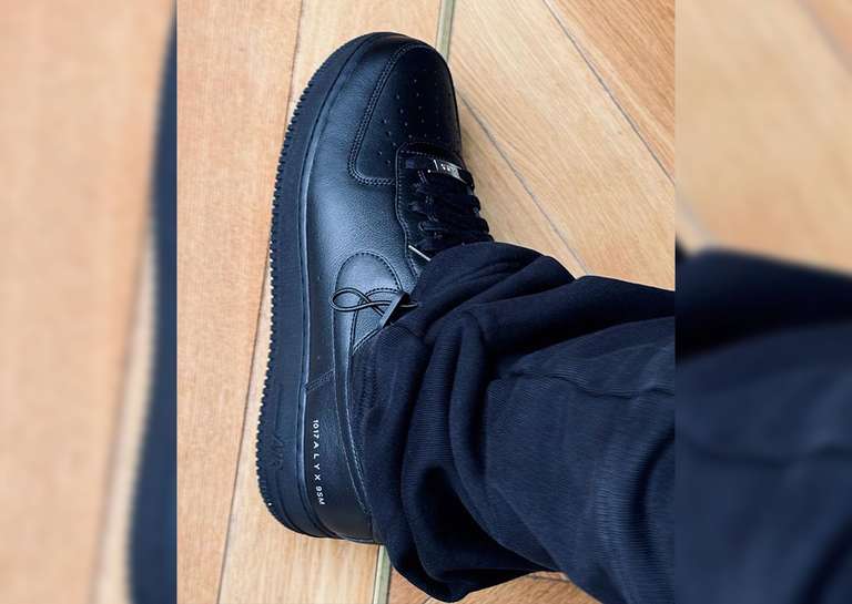 1017 ALYX 9SM x Nike Air Force 1 Low Black On-Foot