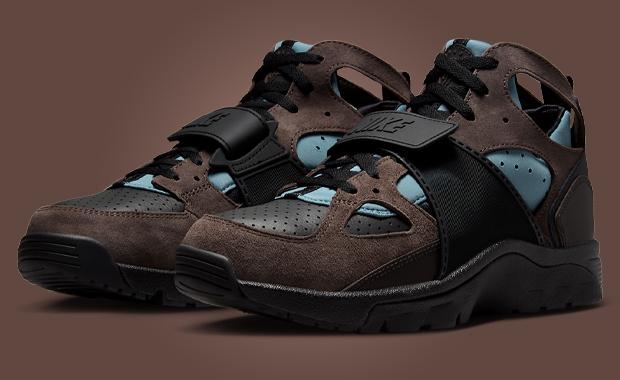 The Nike Air Trainer Huarache Baroque Brown Smokey Blue Releases April 2025