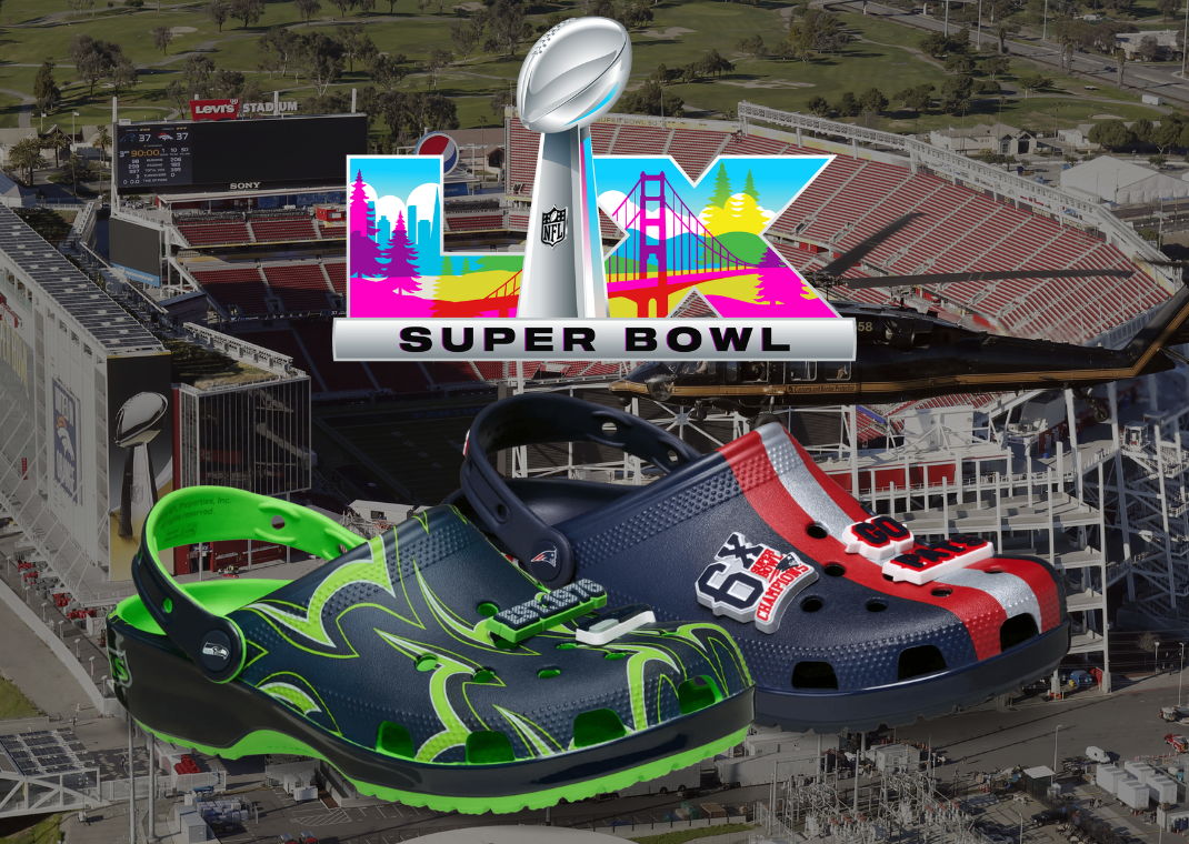 Crocs is Celebrating the Super Bowl with Patriots and Seahawks Clogs