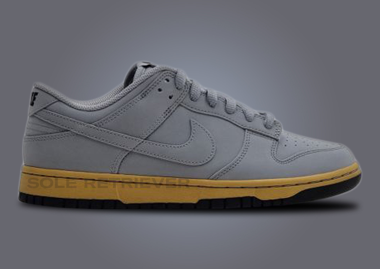 Nike Dunk Low Retro Wolf Grey Gum Lateral