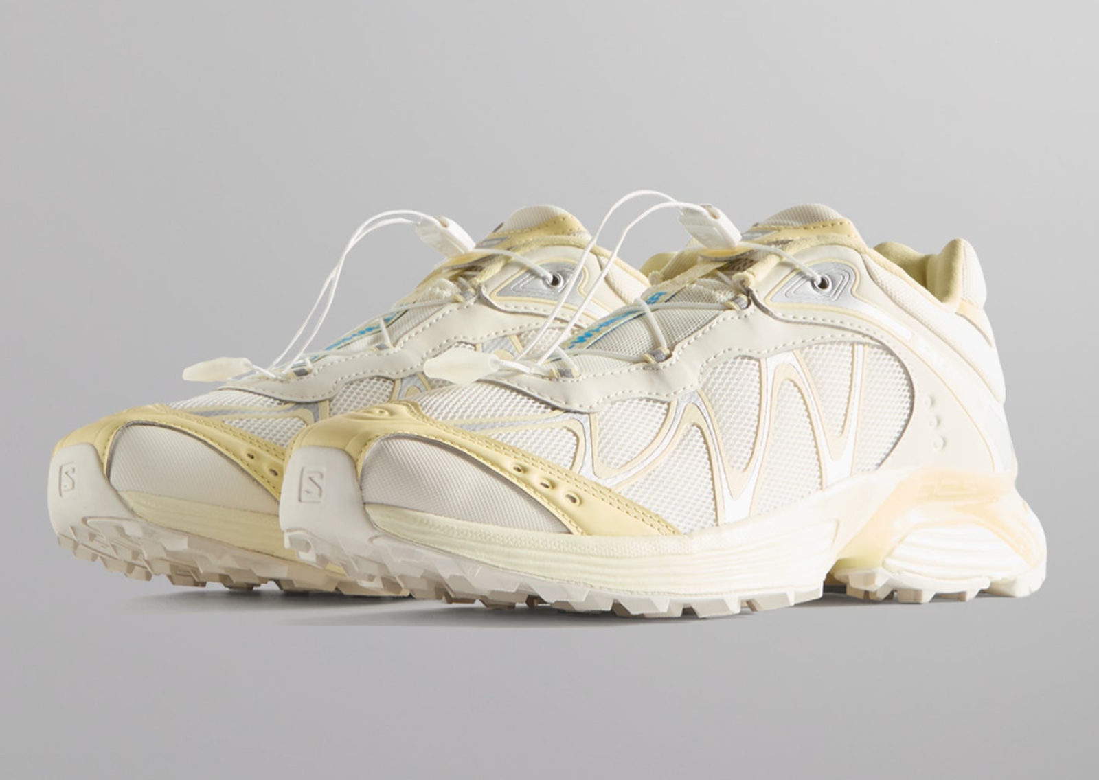 Kith x Salomon XT-Whisper Vanilla Transparent Yellow Angle