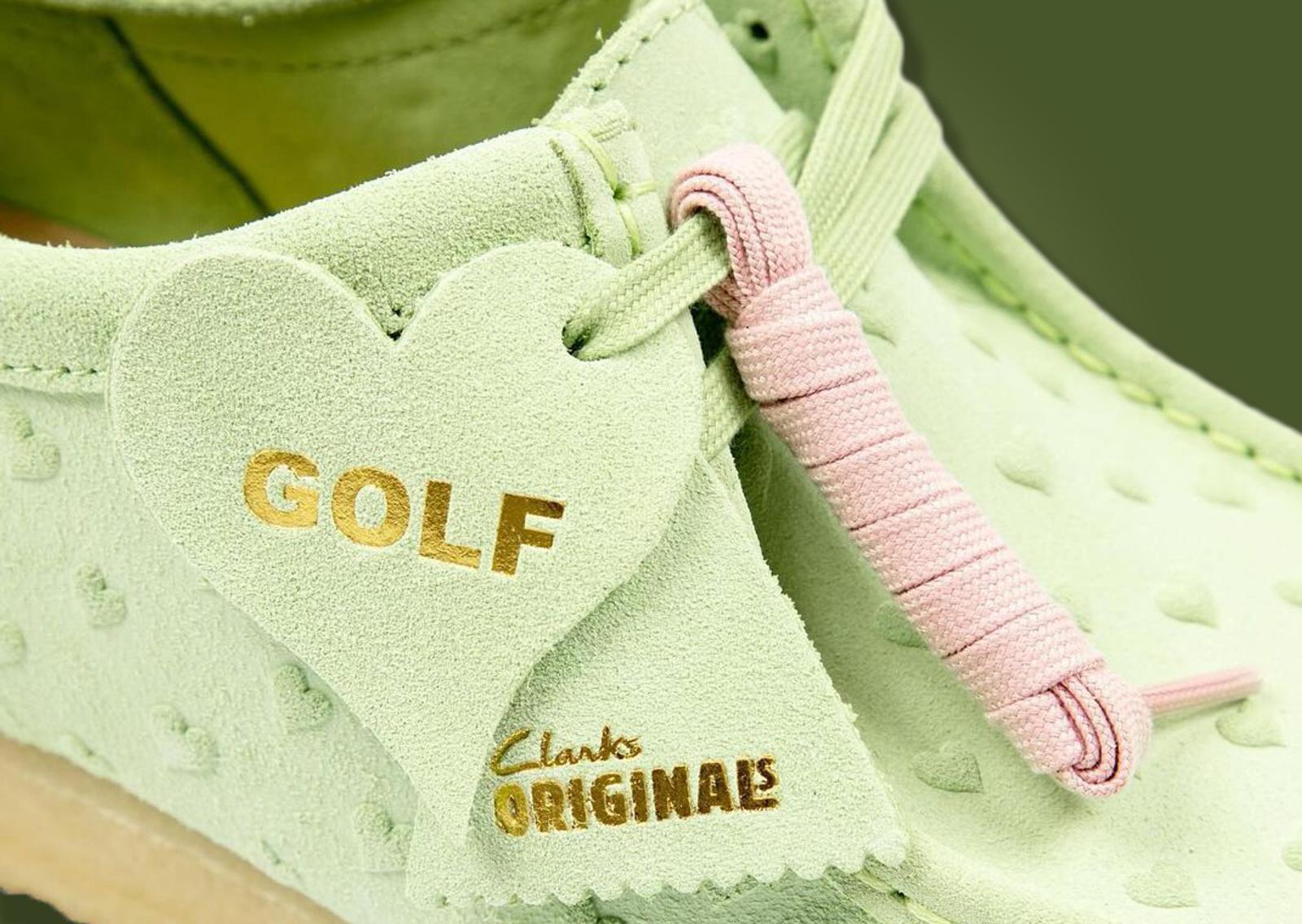 Golf Wang x Clarks Originals Wallabee Green Details