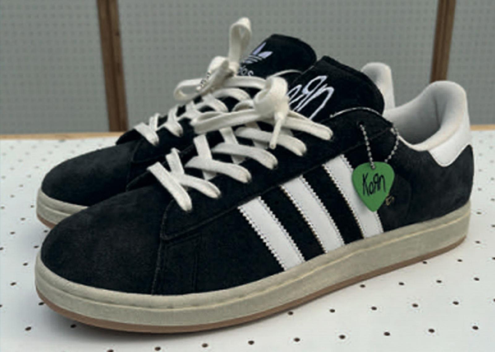 KORN x adidas Campus 2 Black White Angle