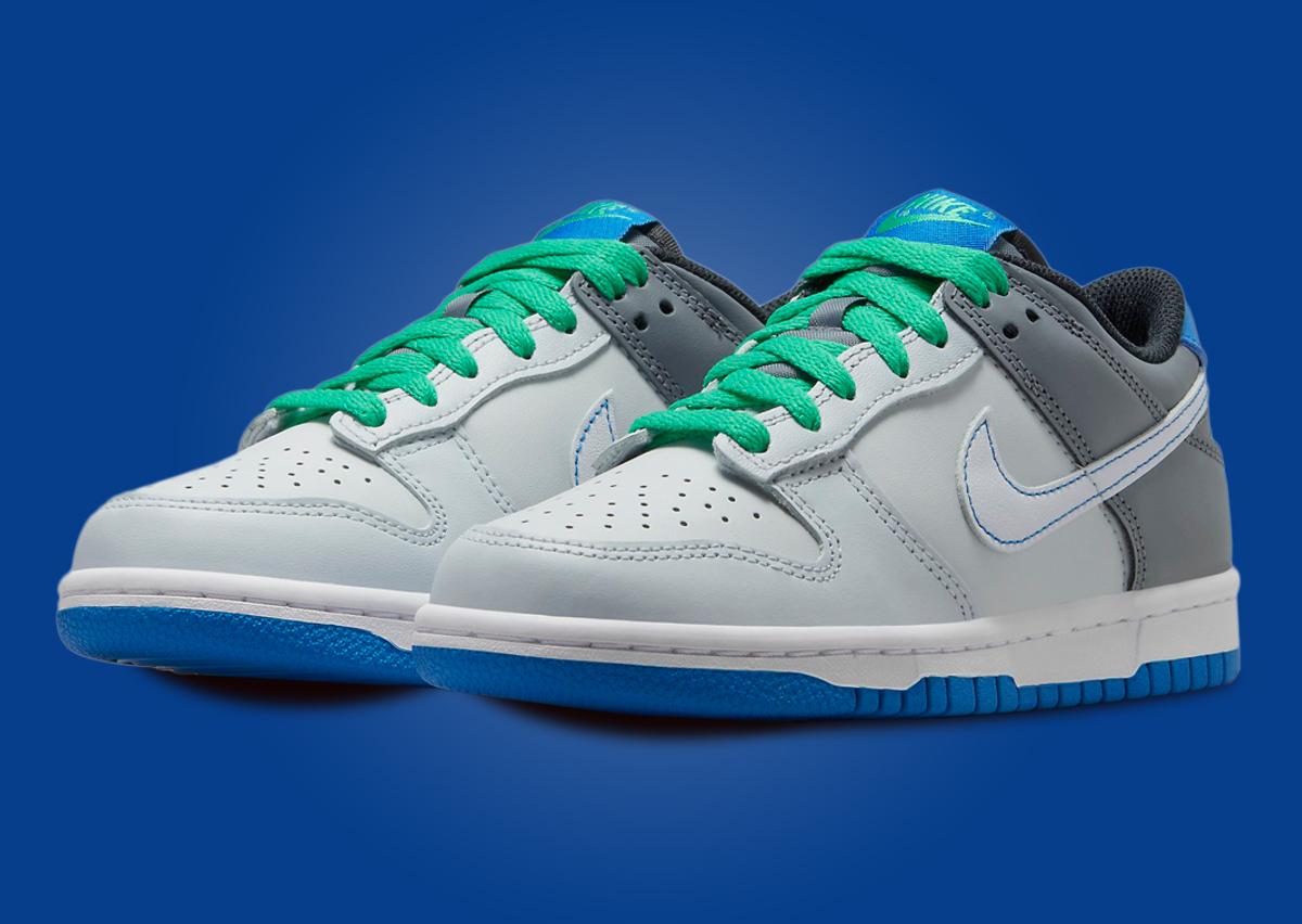 Nike Dunk Low Grey Blue Green (GS)