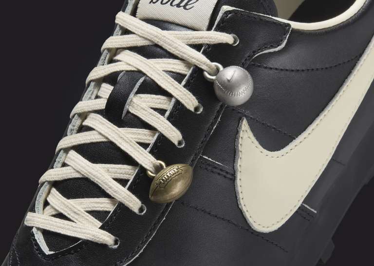 Bode x Nike Astrograbber SP Black Coconut Milk Midfoot Detail