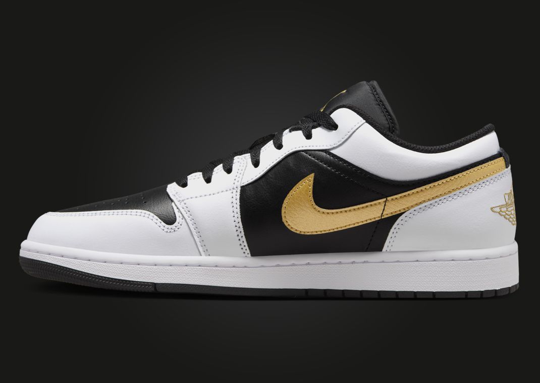 The Air Jordan 1 Low White Black Metallic Gold Releases Fall  display picture 1