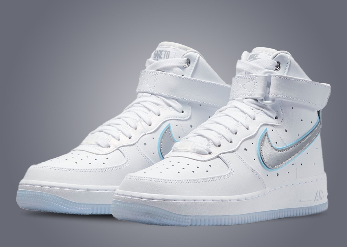 Nike Adds Reflective Checks to this White and Grey Air Force 1 Low