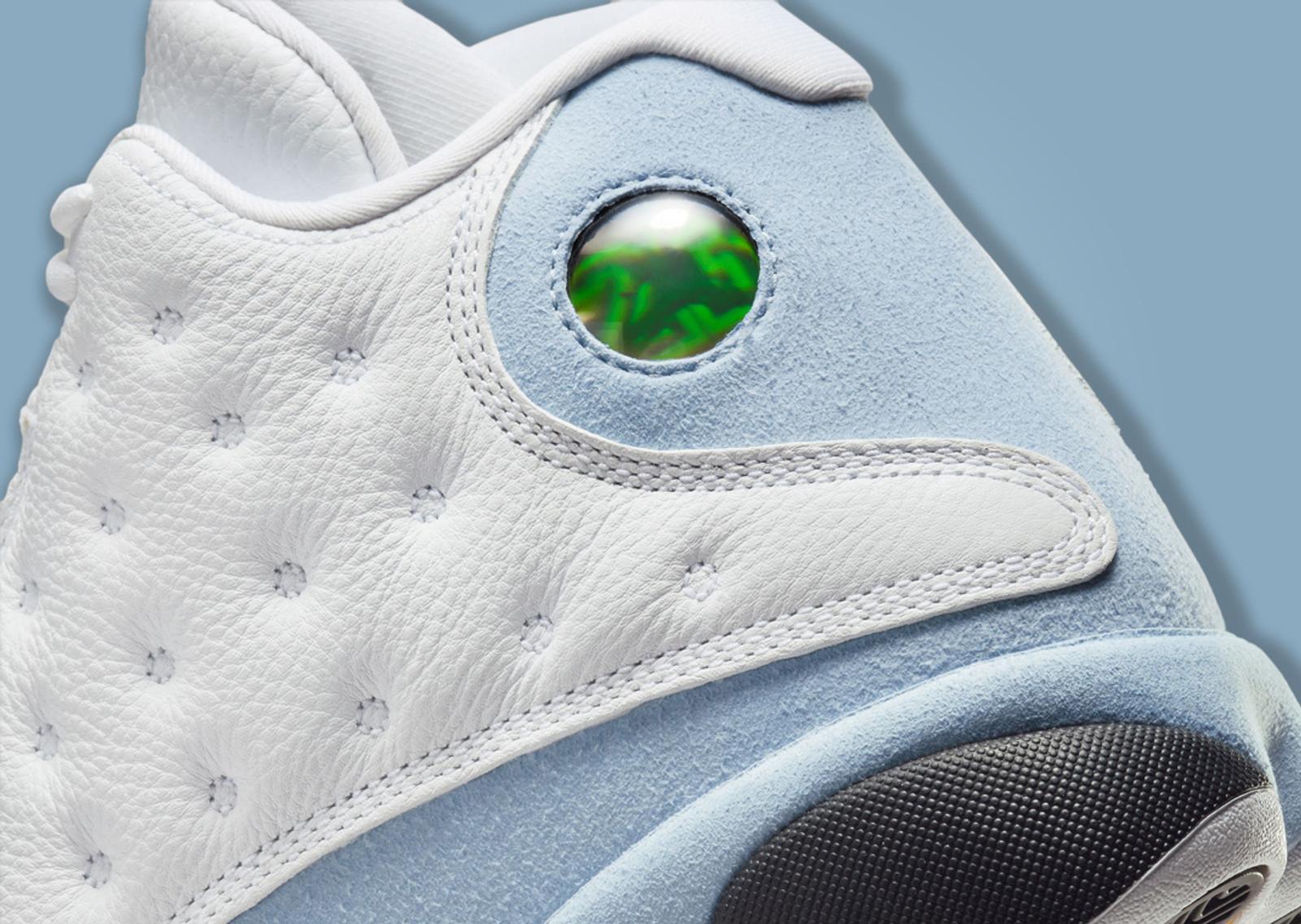 Air Jordan 13 Retro Blue Grey Heel Detail