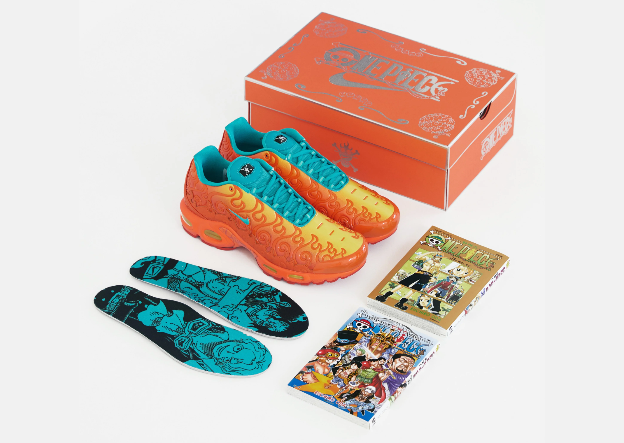 ONE PIECE スニーカー　（レア物） Where to Buy the One Piece x Nike Air Max Plus Mera Mera