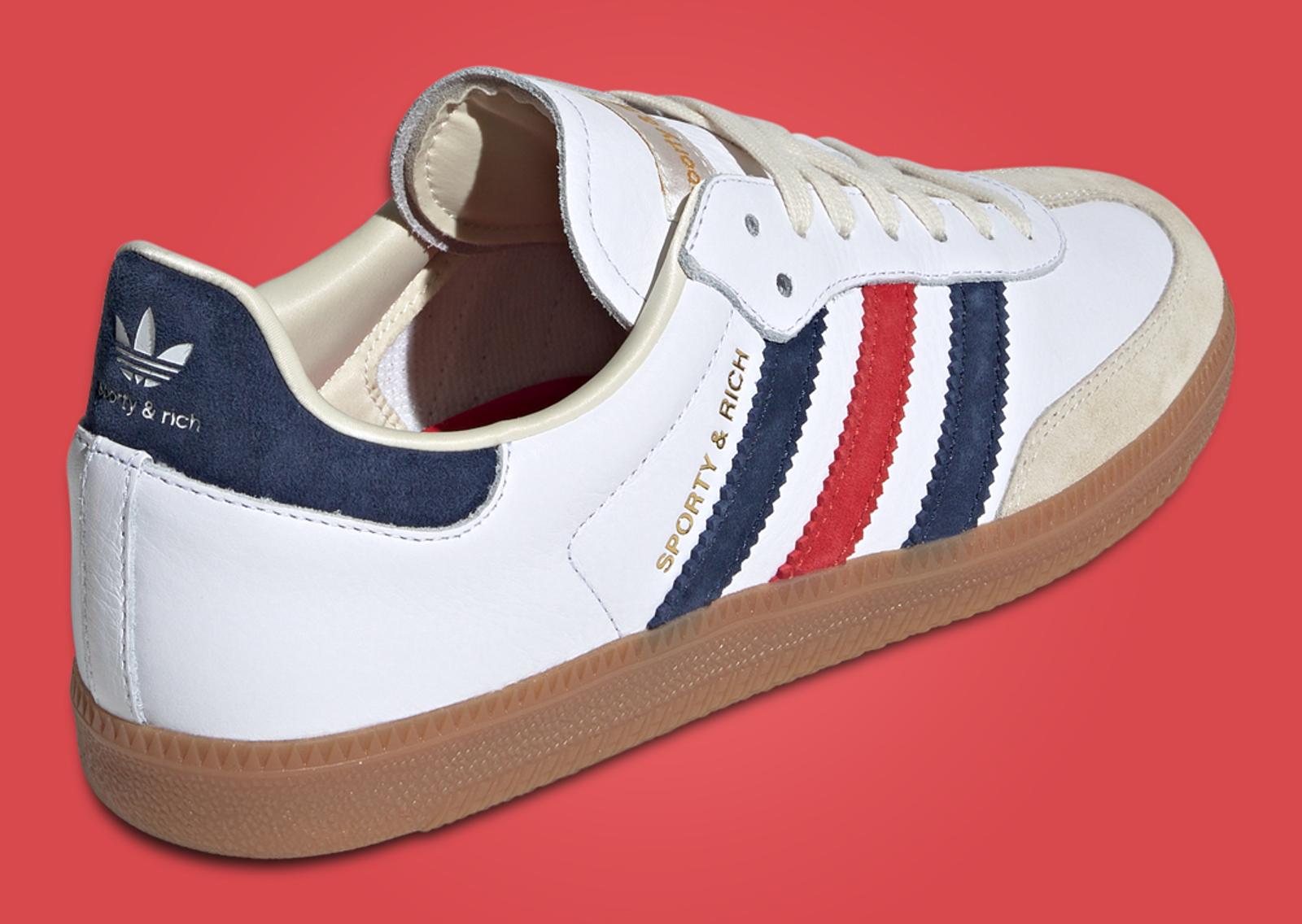 Sporty & Rich x adidas Samba OG USA Heel Angle