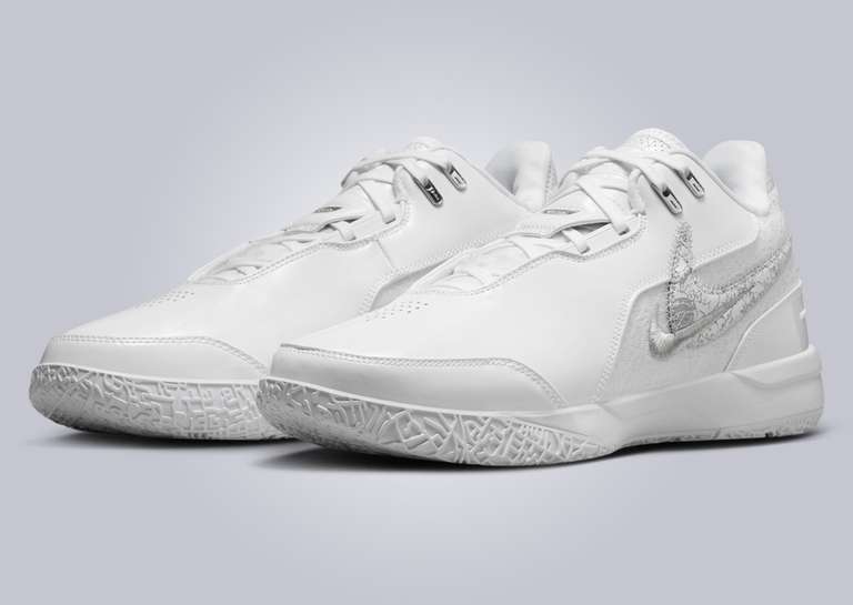 Nike LeBron NXXT Gen AMPD White Metallic Silver Angle