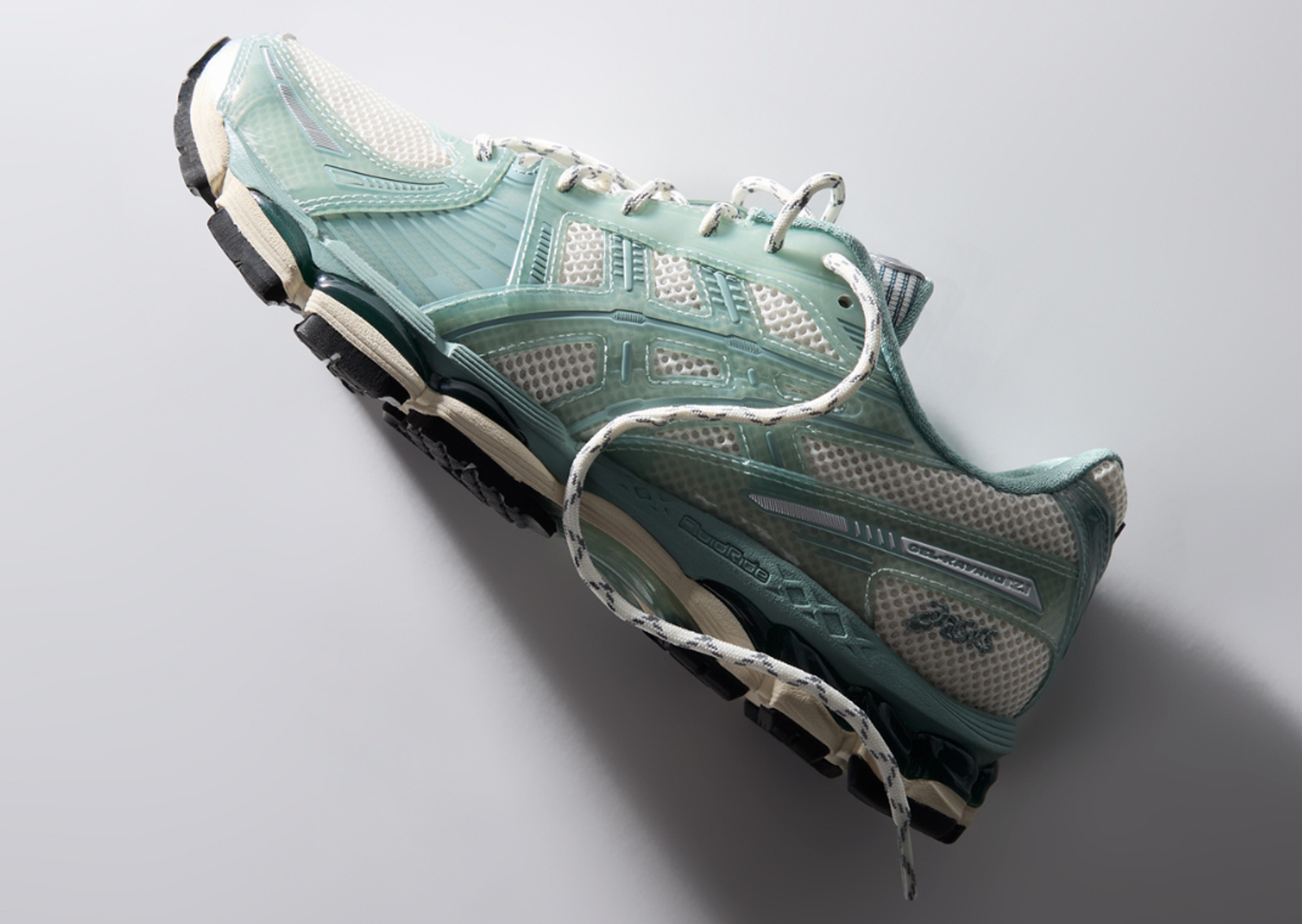 Kith x Asics Gel-Kayano 12.1 Ice Blue Angle