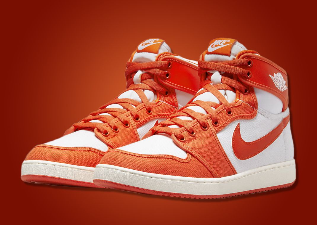 Nike jordan orange hot sale