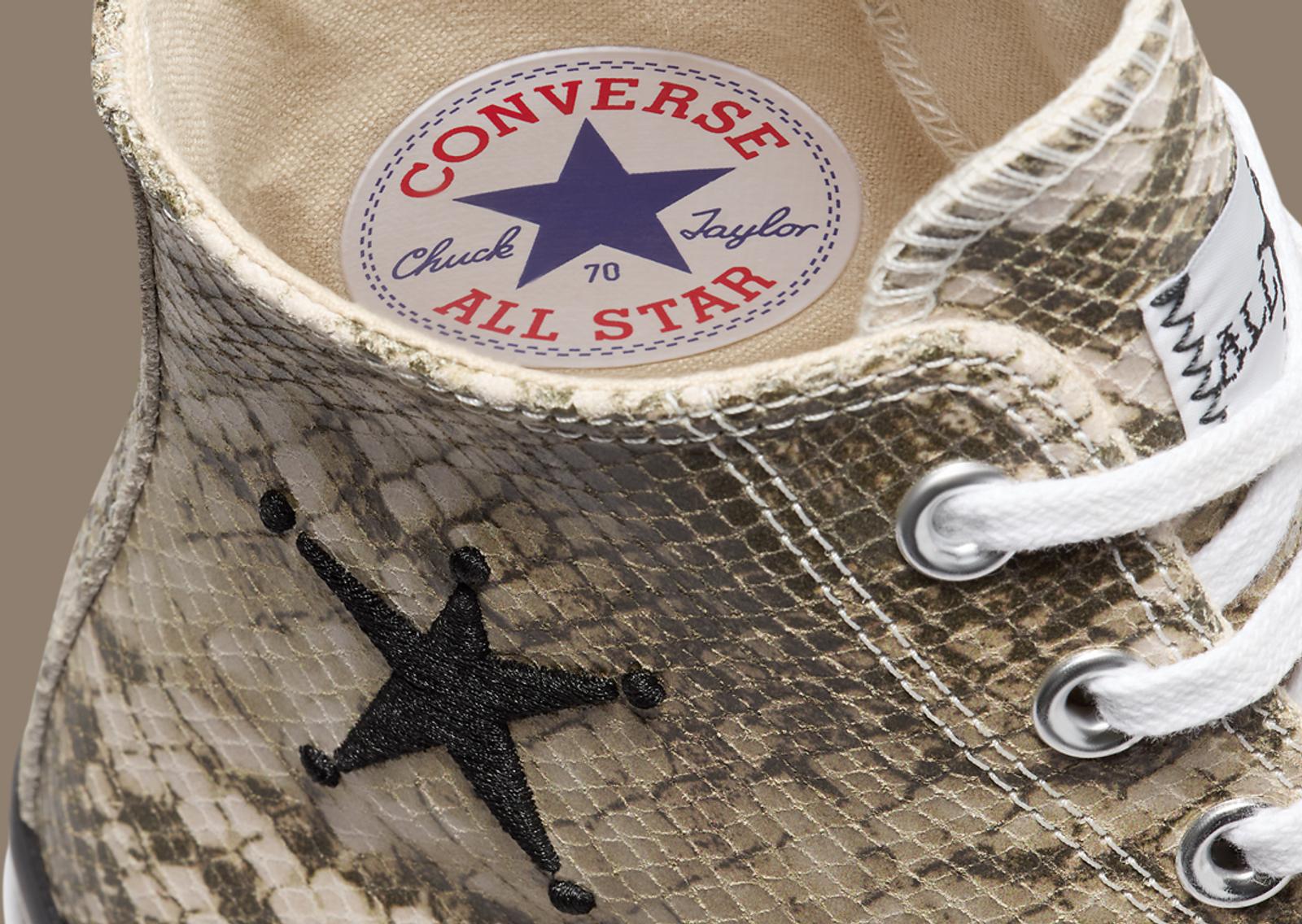 Stussy x Converse Chuck 70 Snakeskin Detail