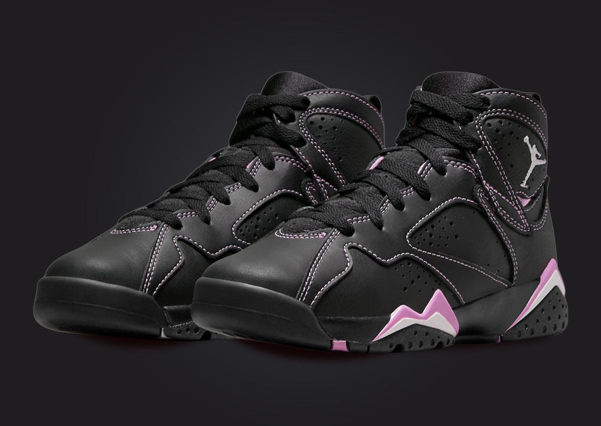 Air Jordan 1 Retro High OG Boys Shoes Black/Hyper-Pink/White