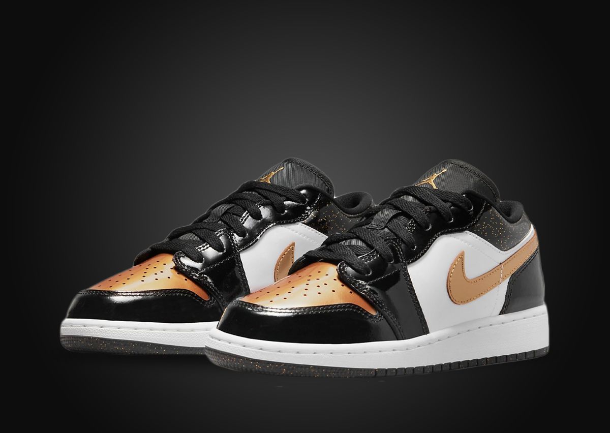 Black and gold low top jordans Outlet