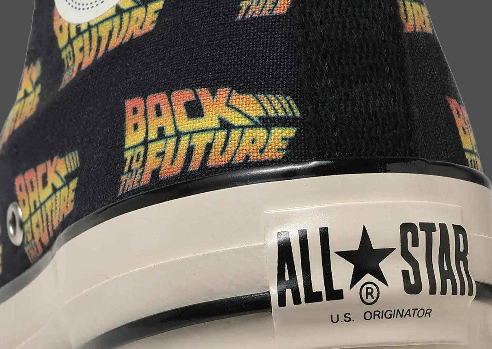 Back To The Future x Converse Chuck Taylor All-Star US Hi Logo Black Heel