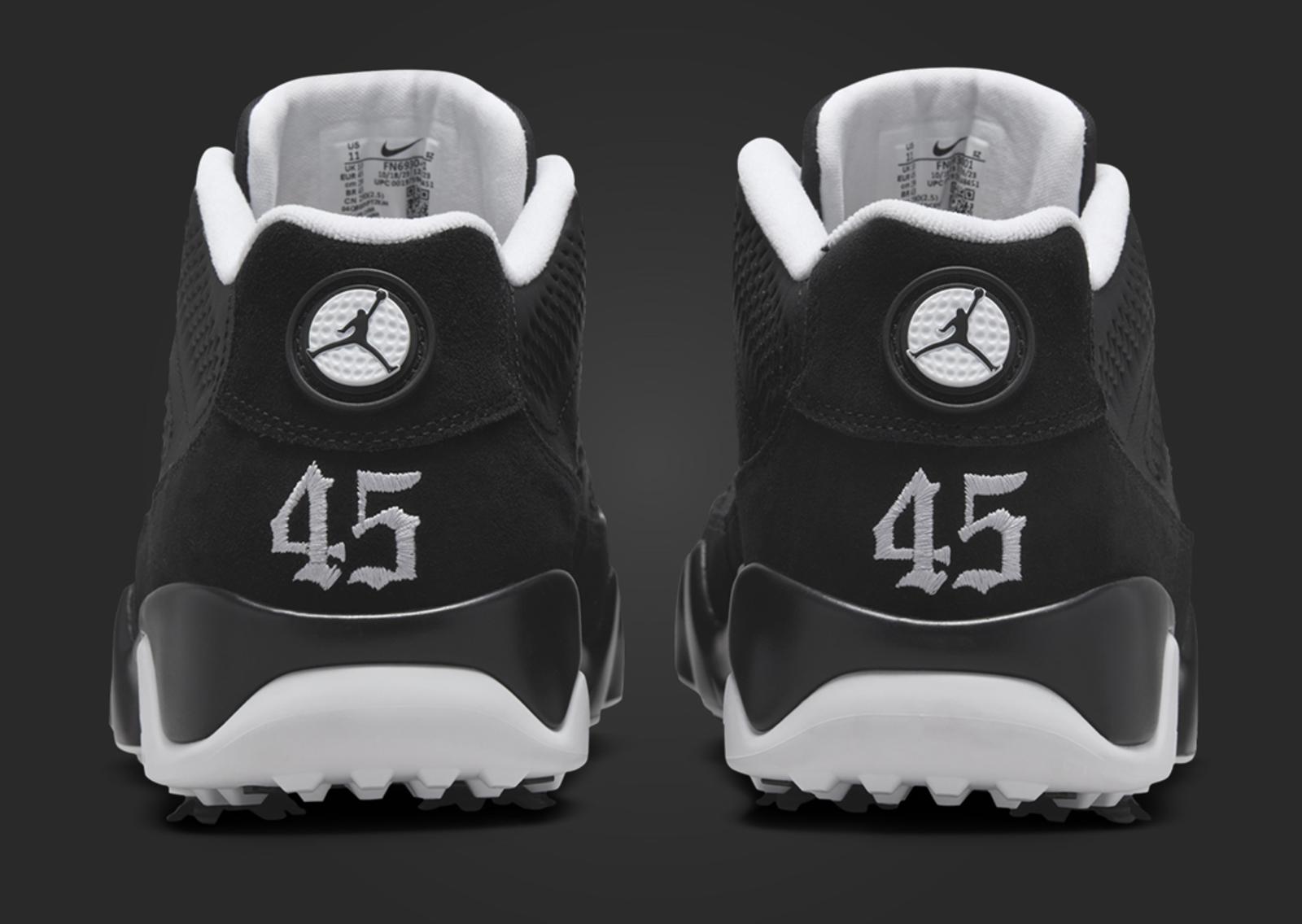 Air Jordan 9 Golf Barons PE Heel