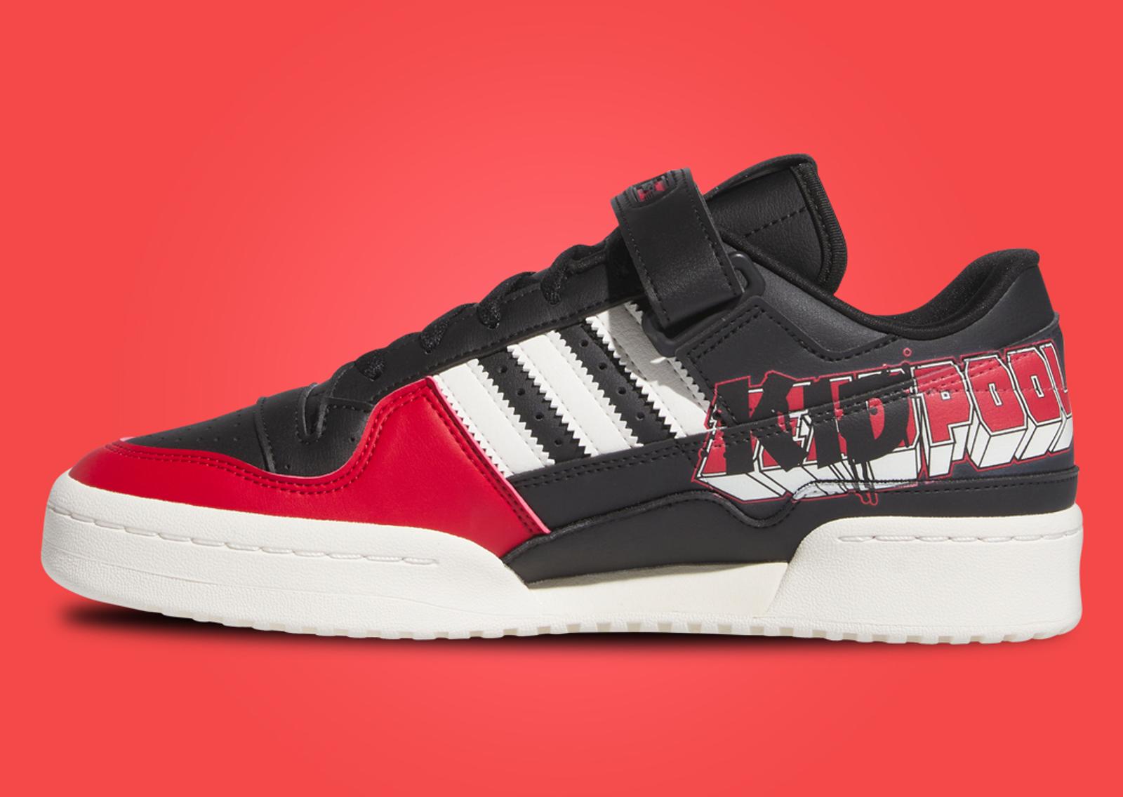 Deadpool & Wolverine x adidas Fourm Low 84 Deadpool (GS) Medial