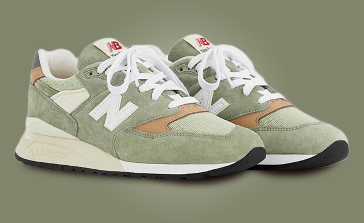 The New Balance 998 Made in USA Olive Incense Releases October 2023