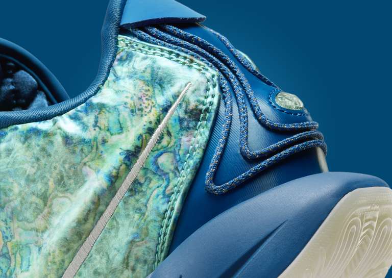 Nike LeBron 21 Abalone Heel Detail