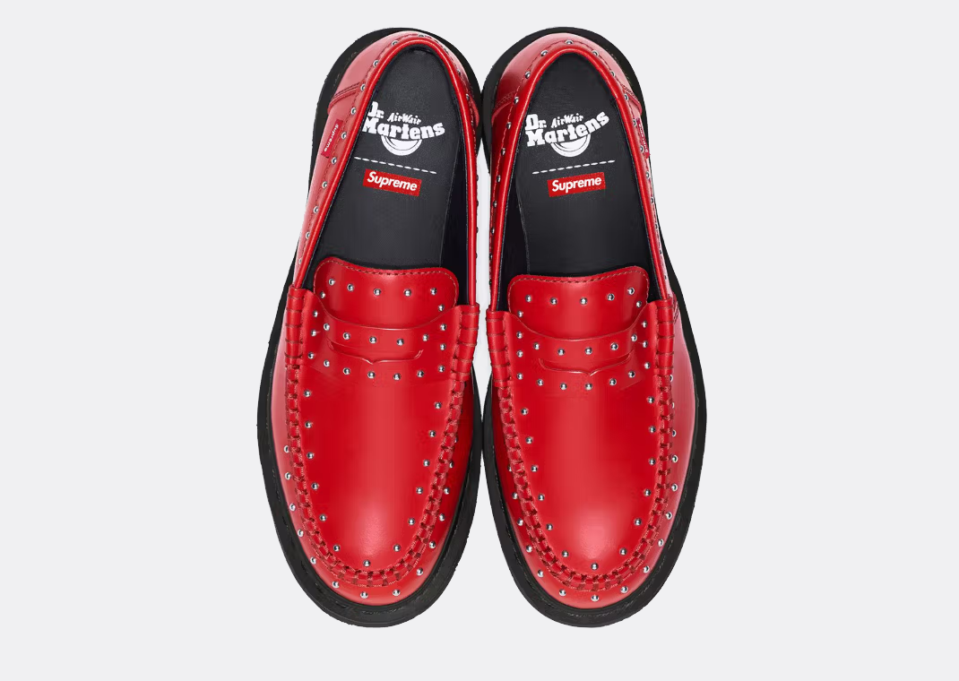 Supreme × Dr.Martens Studded Penton Loafer Dark Green 25SS