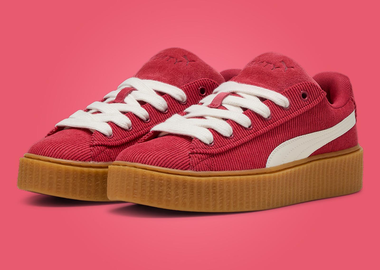 Fenty x Puma Creeper Phatty Corduroy Red Gum Angle