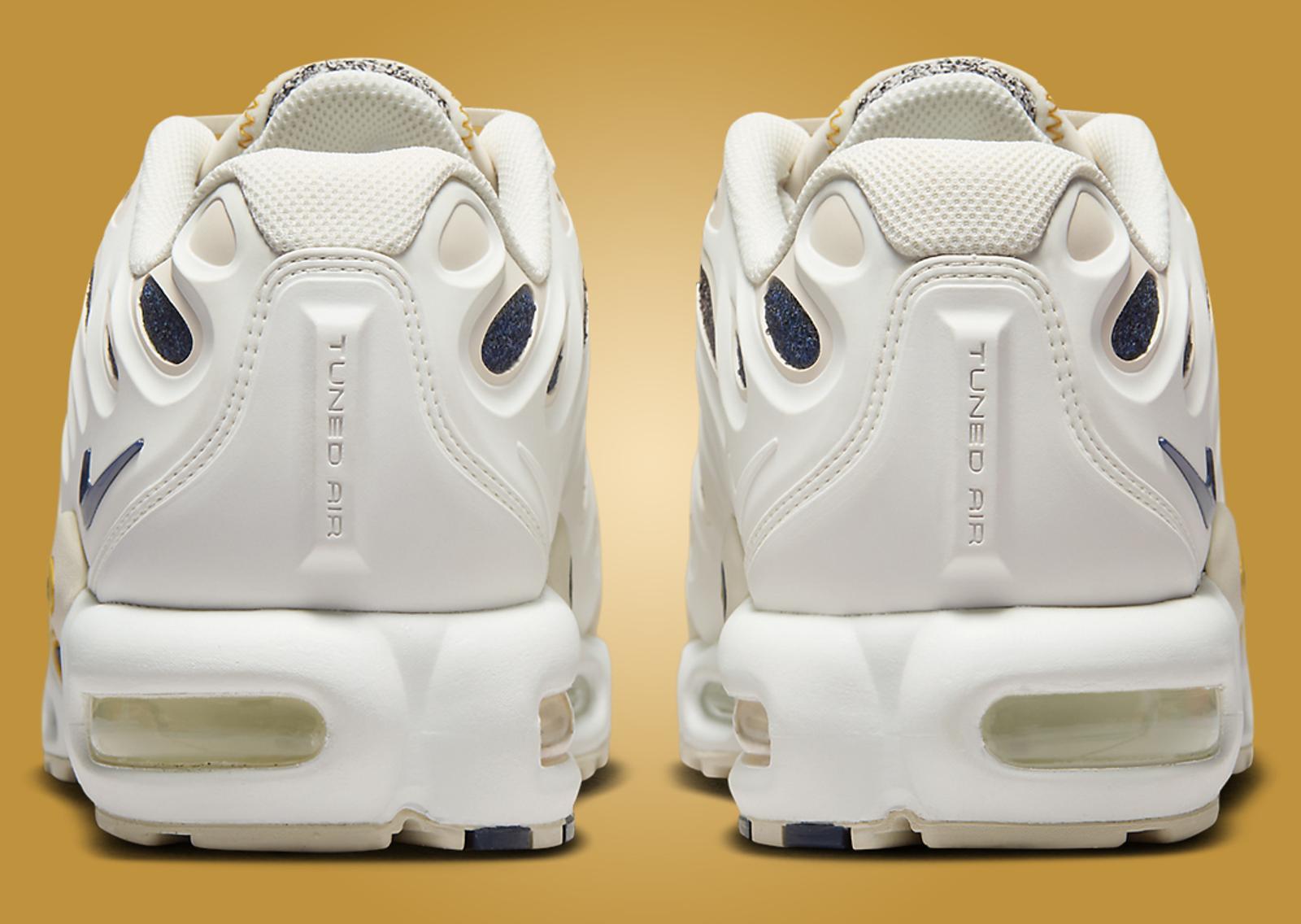 PSG x Nike Air Max Plus Drift White Wheat Gold Heel