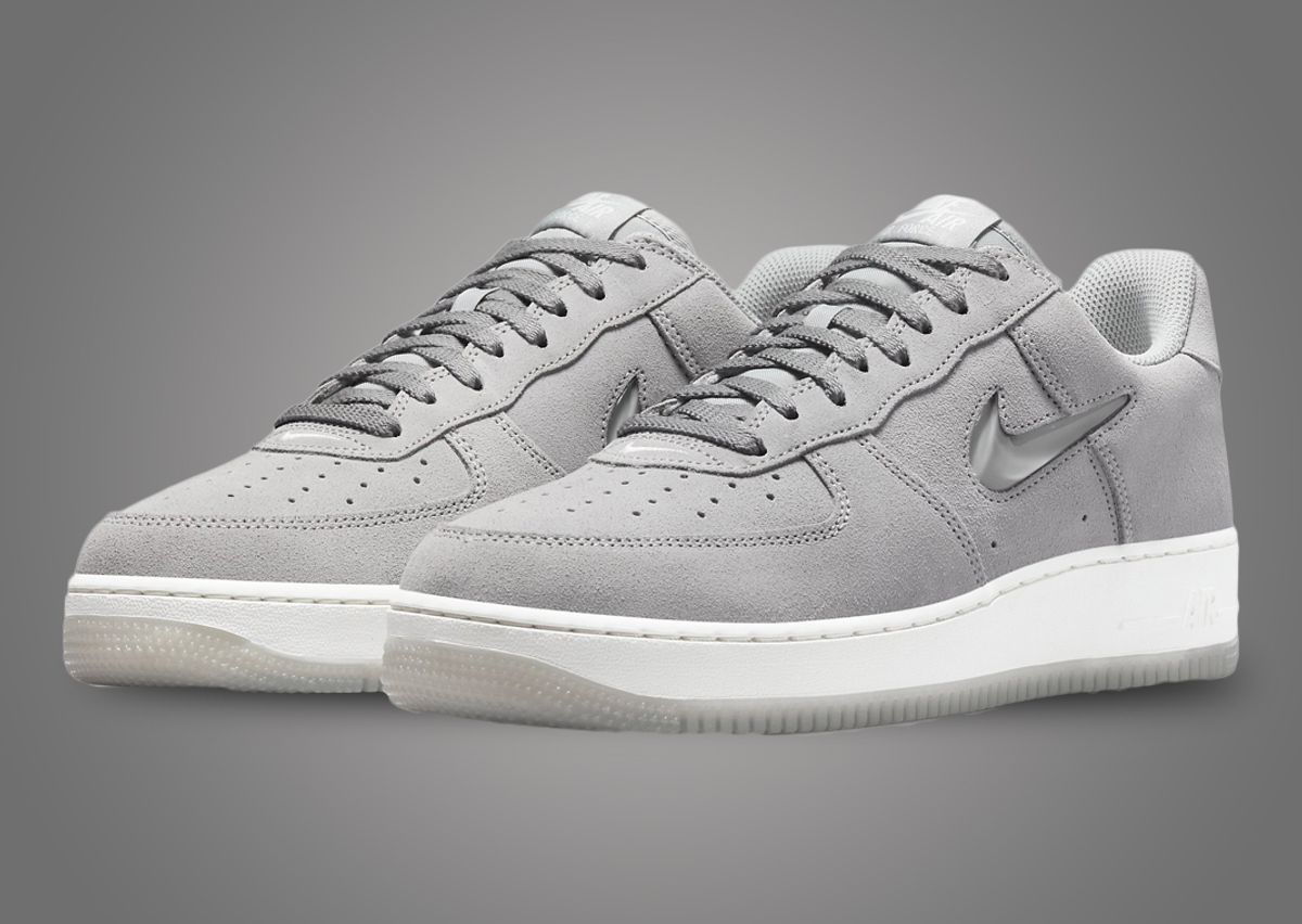 Nike air force 1 suede gris femme Clearance