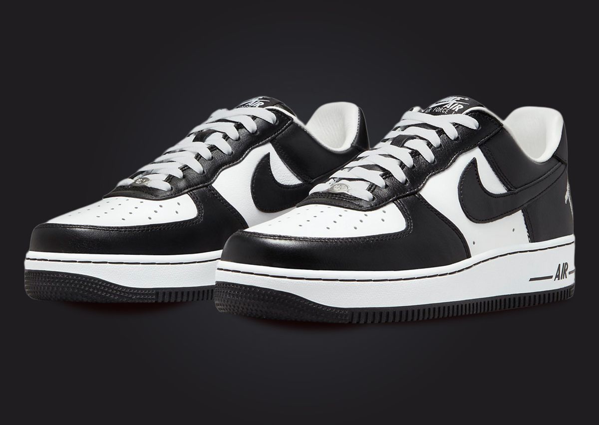 Nike air force black white low Clearance