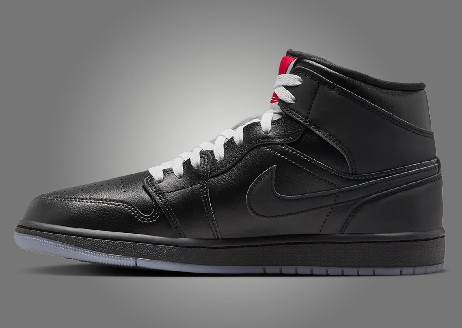 Air Jordan 1 Mid Black Metallic Medial