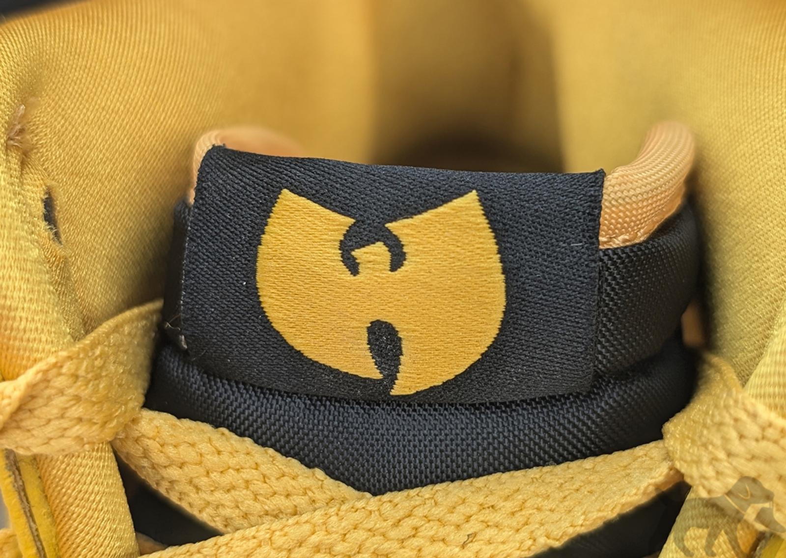 Wu-Tang x Nike Dunk High Retro Premium Tongue Detail