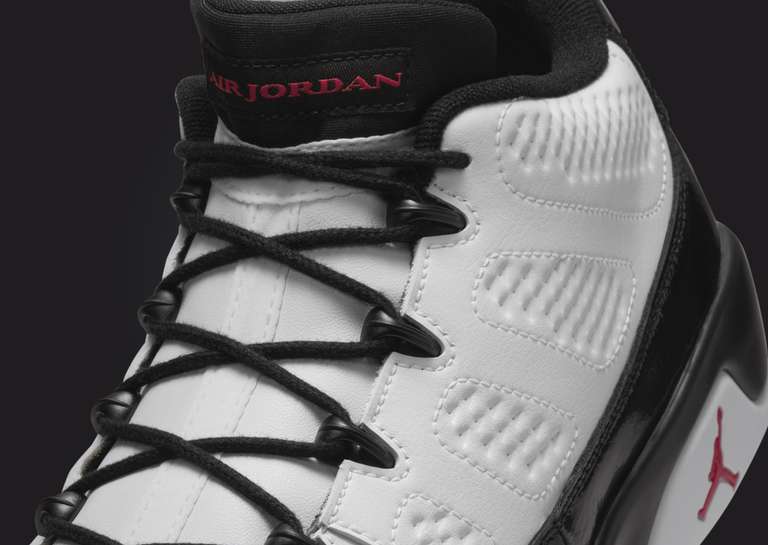 Air Jordan 9 Golf White Black Tongue