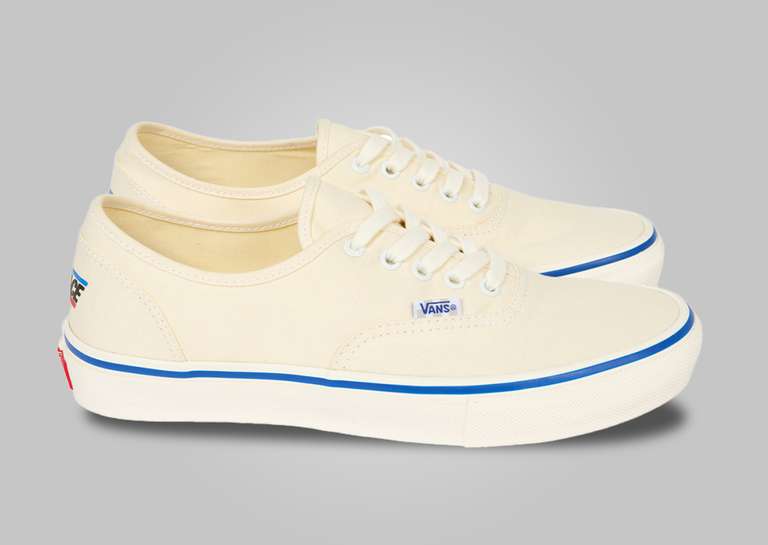 Palace Skateboards x Vans Authentic Classic White Lateral