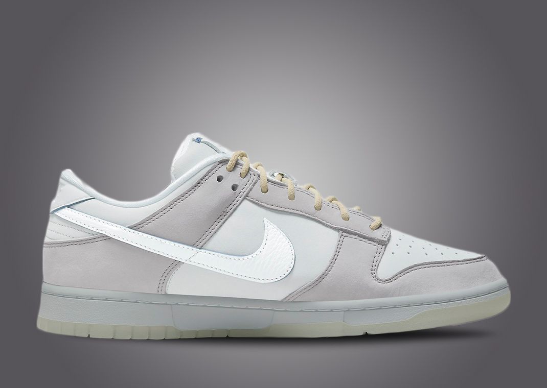 Pure Platinum And Wolf Grey Take Over This Nike Dunk Low