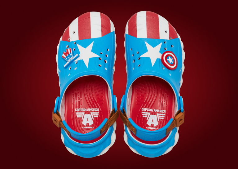 Marvel x Crocs Echo Clog Captain America Steve Rogers Top