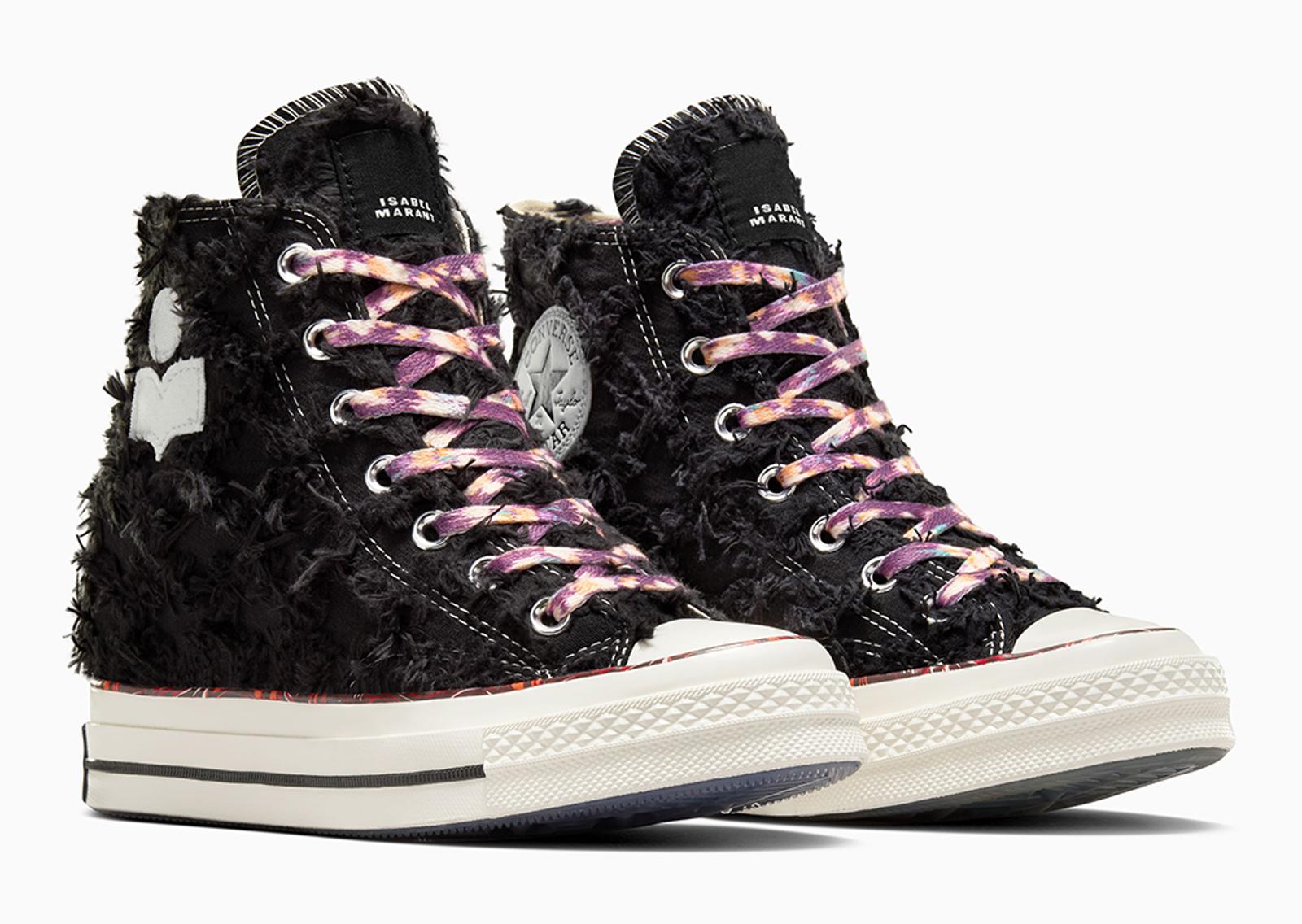 Isabel Marant x Converse Chuck 70 Internal Wedge Raven Egret Angle