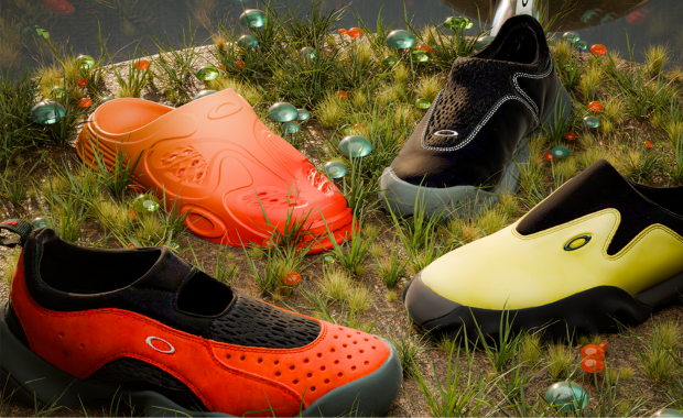 靴 Brain Dead OAKLEY FACTORY CHOP SAW MULE Braindead Oakley Factory Team Chop Saw Mule | Ganache/Black