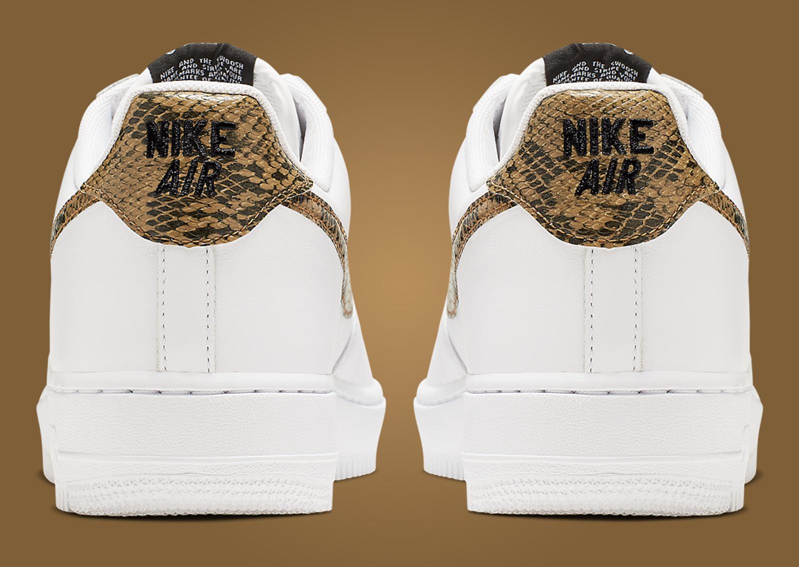 Nike Air Force 1 Low Retro Ivory Snake Heel