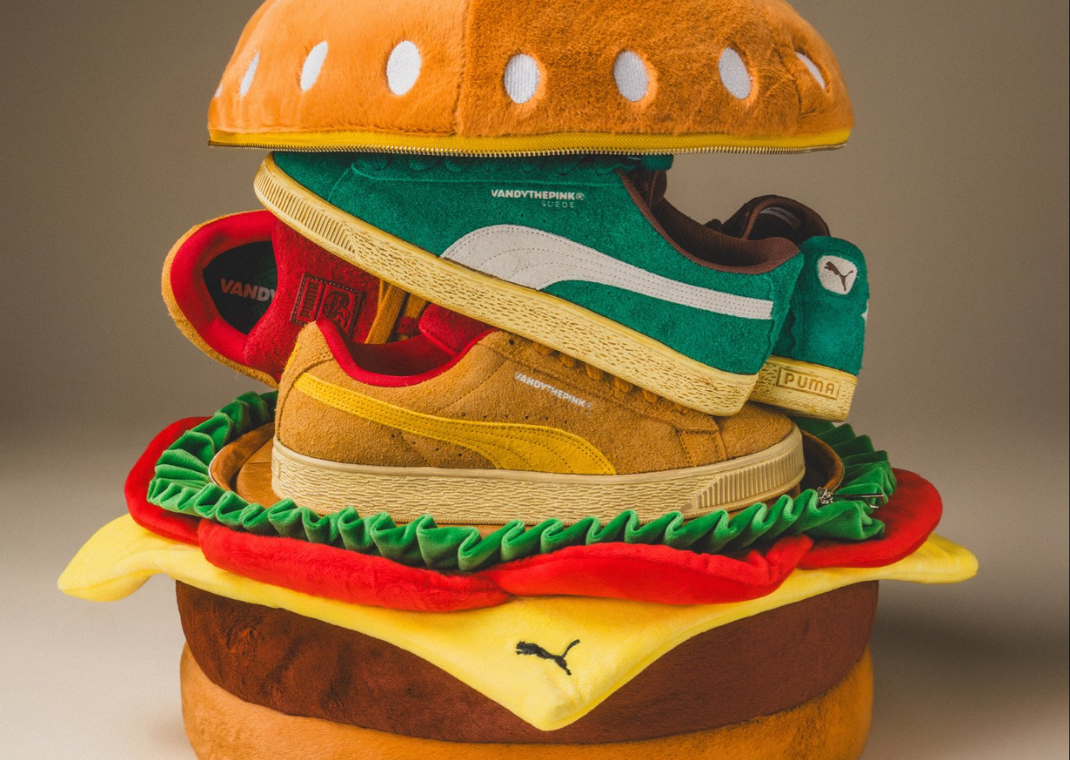VANDYTHEPINK is Bringing Burger Obsession to Puma Suede Pack