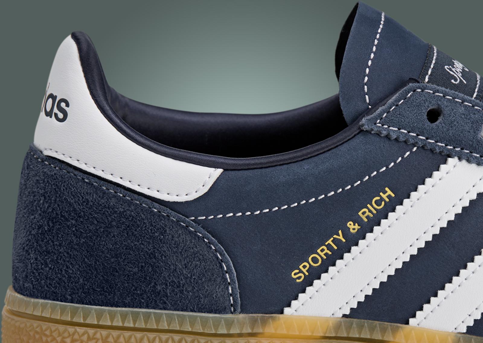 Sporty & Rich x adidas Handball Spezial Night Indigo Detail