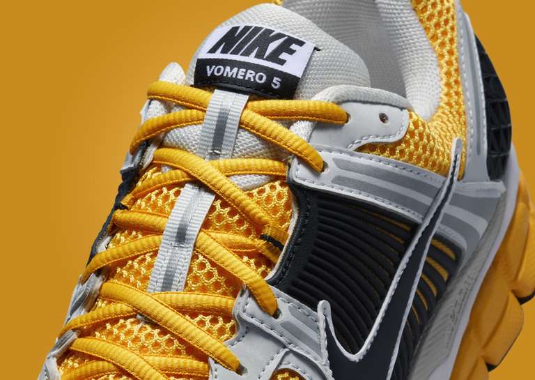 Nike Zoom Vomero 5 Photon Dust Laser Orange Tongue Detail