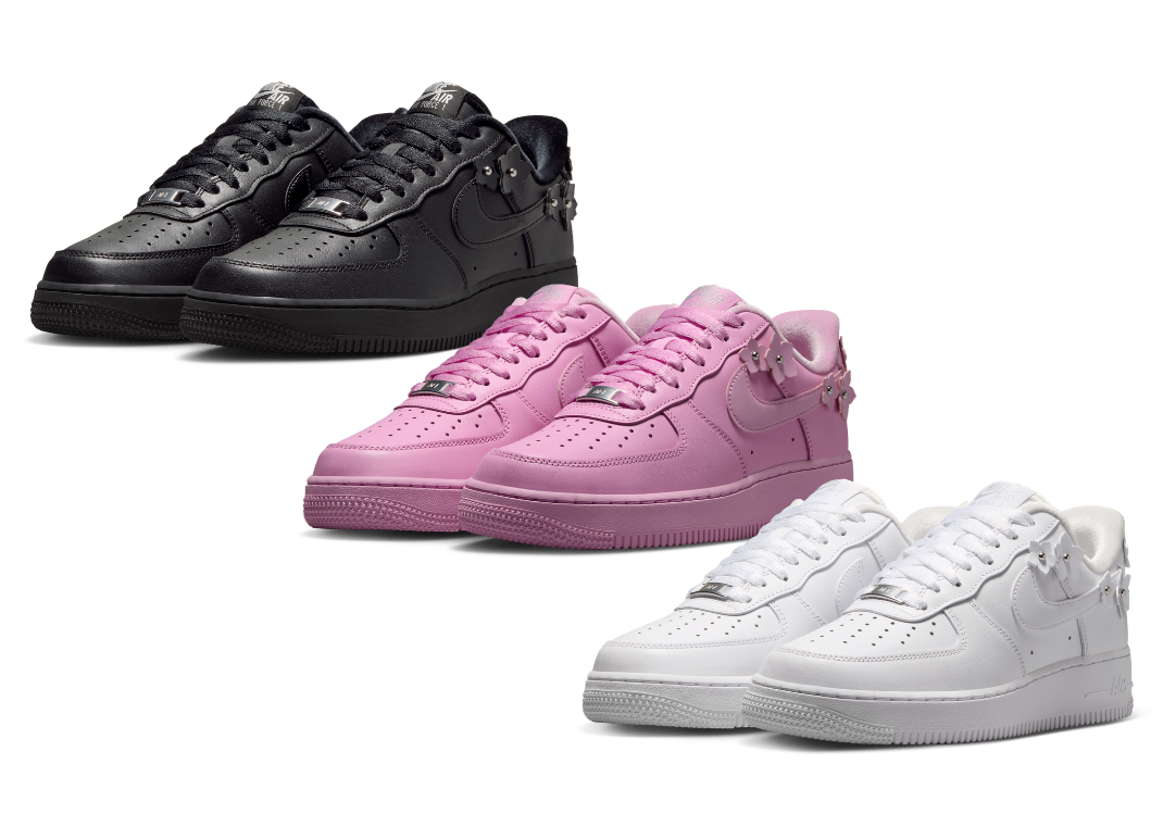 Nike's Floral Air Force 1 Theme Continues onto Three Monochrome Lows