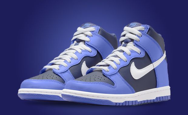 Nike dunk high white and blue Clearance