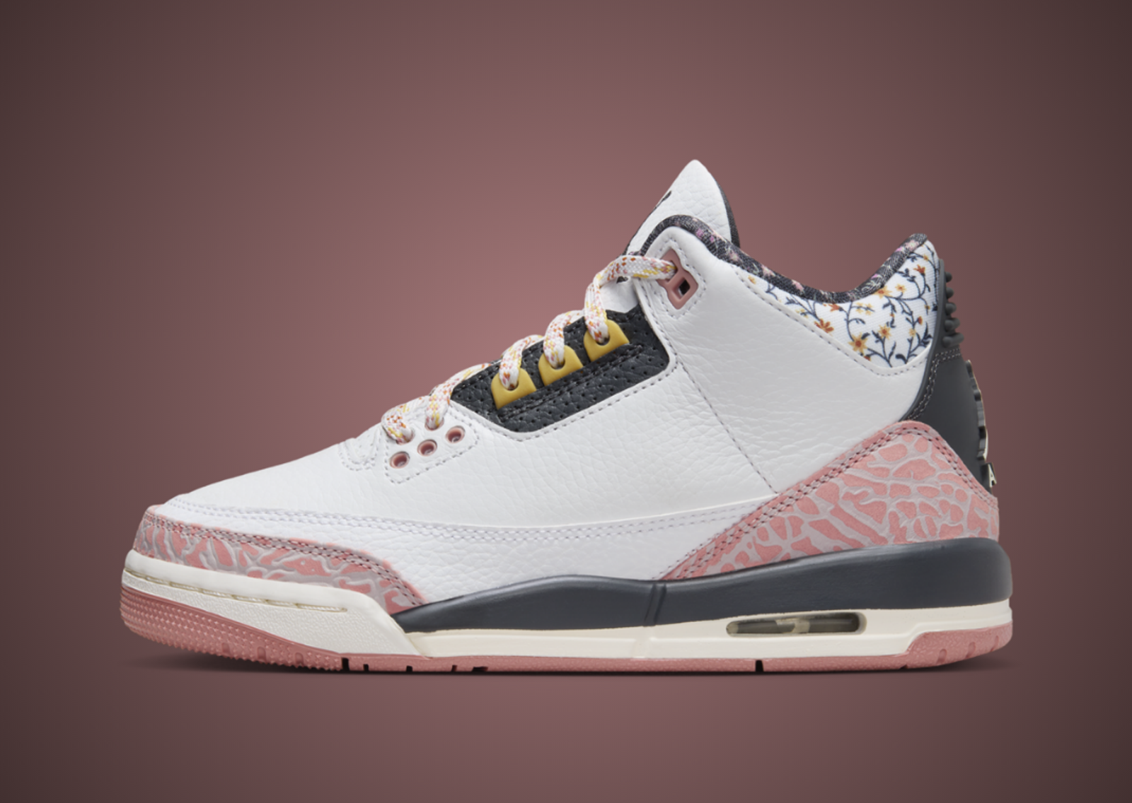 Air Jordan 3 Retro White Red Stardust (GS) Lateral