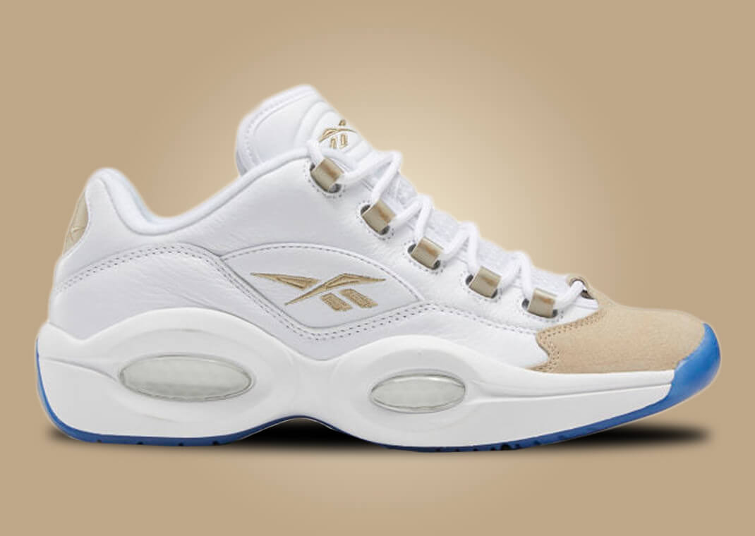 reebok question low femme beige