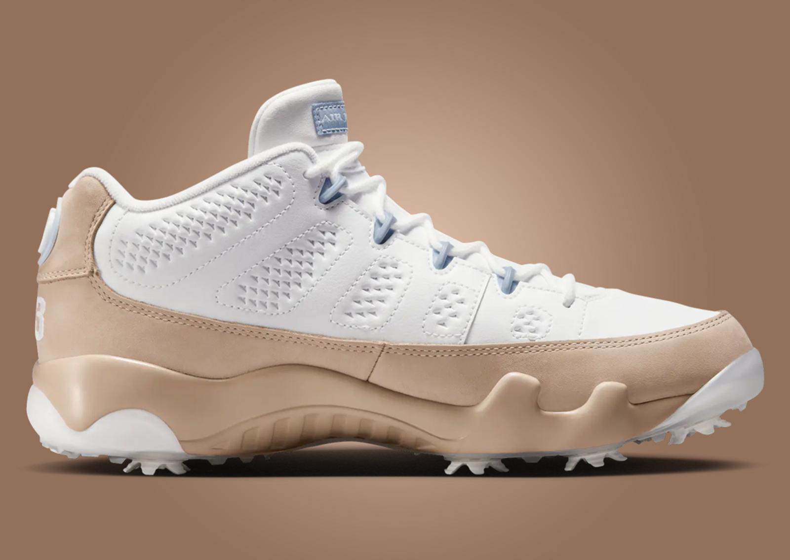 Air Jordan 9 Golf White Linen lateral