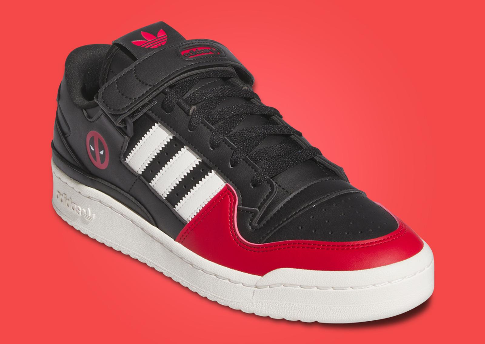 Deadpool & Wolverine x adidas Fourm Low 84 Deadpool (GS) Angle