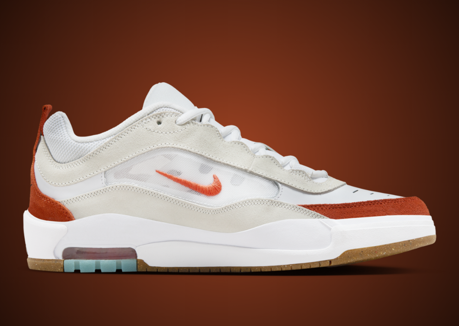 Nike SB Air Max Ishod White Orange Medial