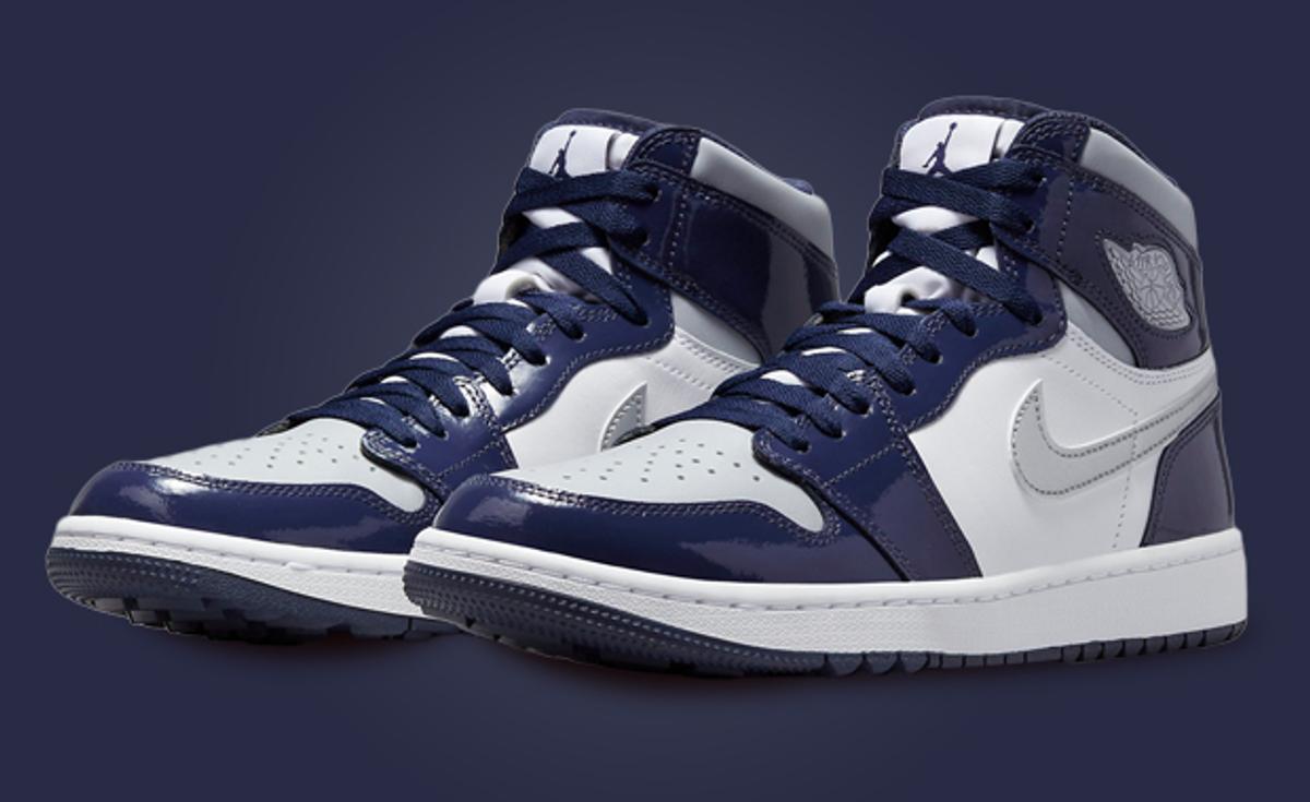 Midnight Navy Patent Leather Lands On This Air Jordan 1 High Golf